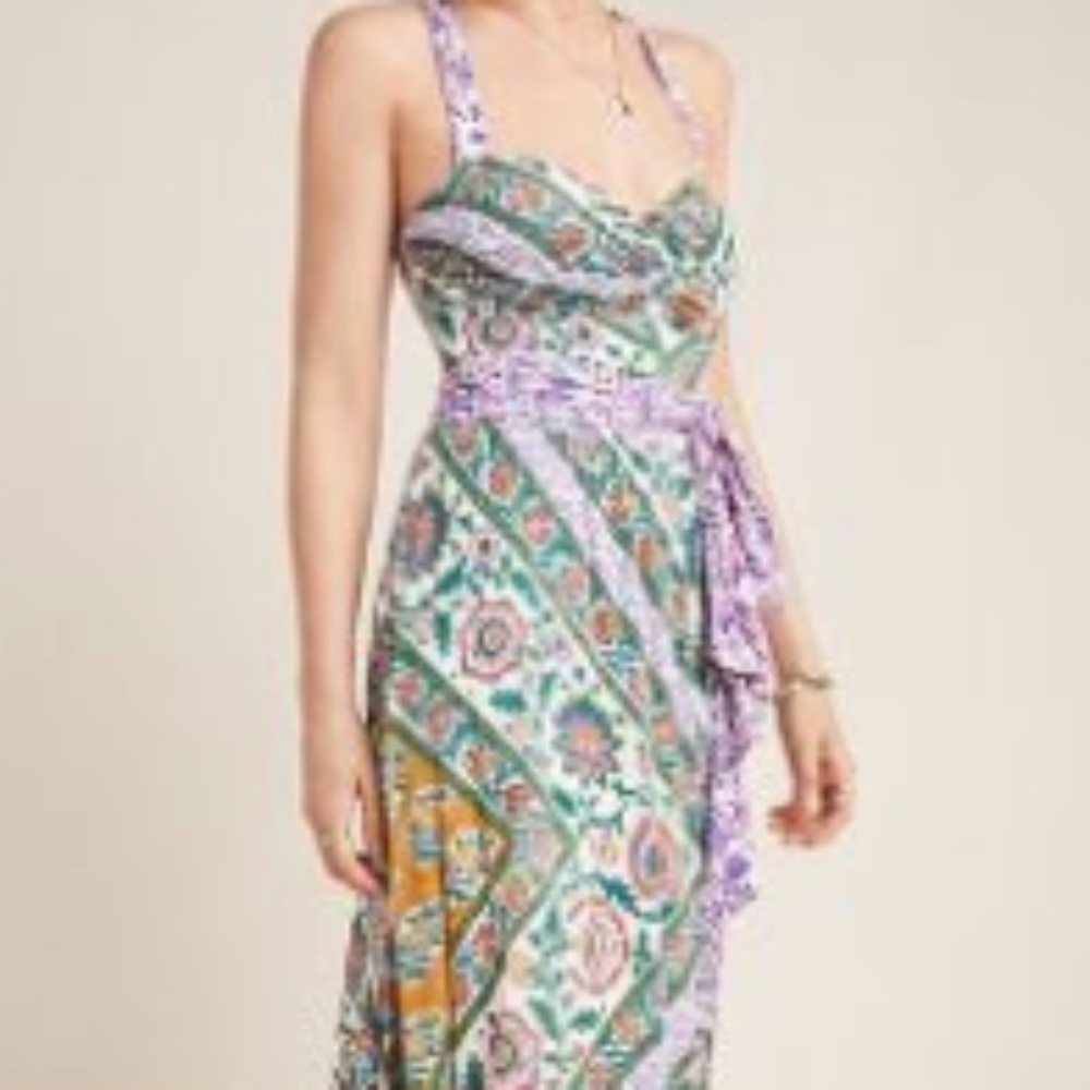 Maeve "GABRIELA RUFFLED MAXI DRESS" Size XXS Never Worn, Tags On